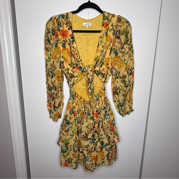 Rays for Days Eva Dress Late Sunsets - Yellow Floral Small - Picture 3 of 11